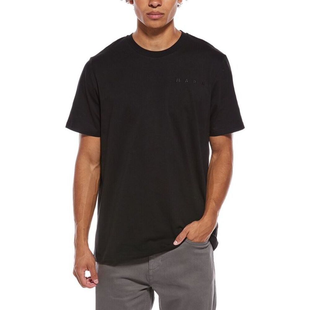 Marni Mens  Logo T-Shirt, Black